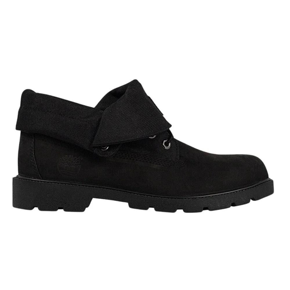 NEW TIMBERLAND Black Roll Top‎ Boots Big Kids Style Size 1.5 Youth
